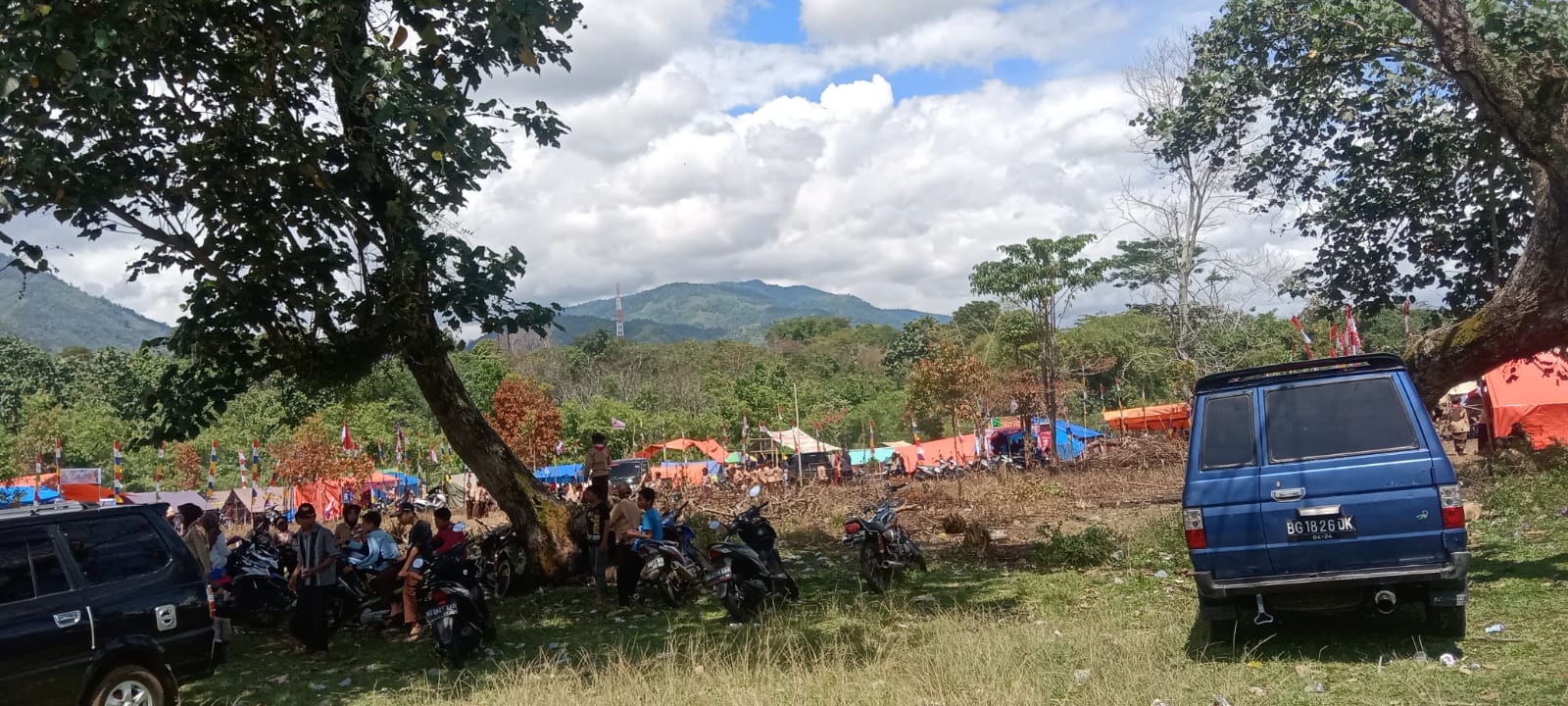 Pemerintah Kecamatan Kota Agung Kabupaten Lahat Adakan Perkemahan di Bukit Waras dalam rangka menyemarakkan HUT RI 2022