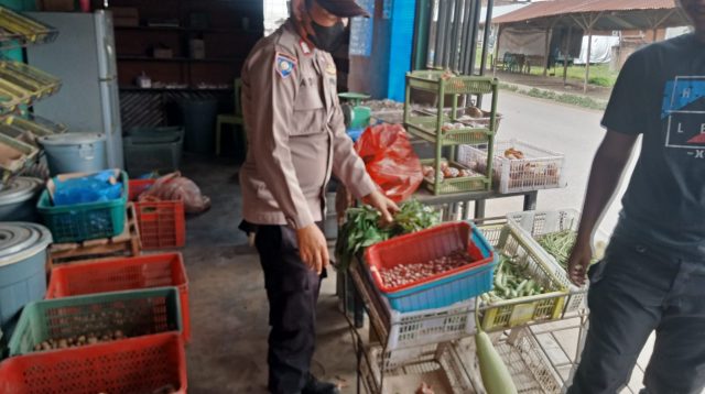 Polsek Dewantara, Lhokseumawe Aceh lakukan monitoring Sembako