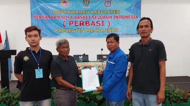 Musyawarah Kabupaten Perbasi yang diselenggarakan di Hotel Sintesa Muara Enim berhasil secara aklamasi memilih Bambang Hermanto,SH sebagai Ketua untuk periode 2022-2026